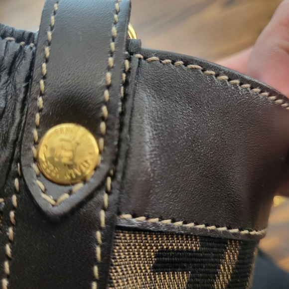 Authentic Fendi Monogram FF Zucca Shopper Tote - Picture 9 of 13